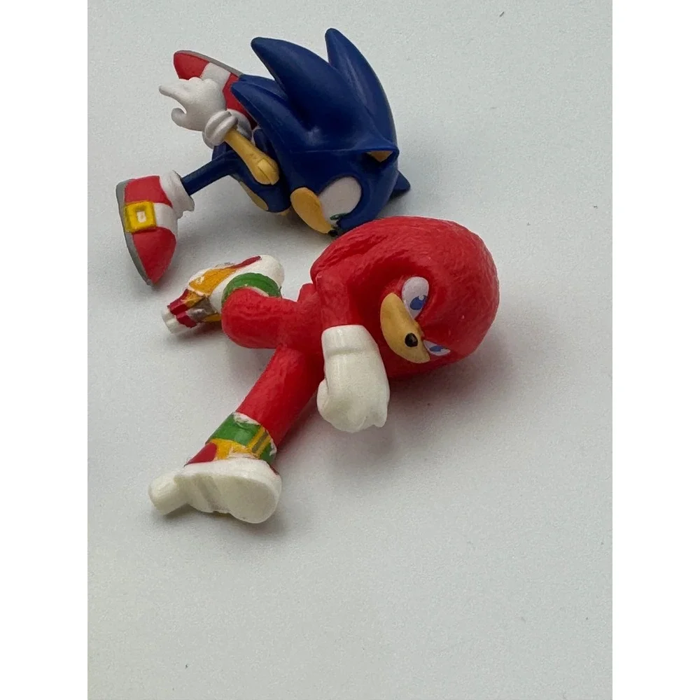 Sonic‎ the Hedgehog Figure Lot Jakks Pacific McDonald's 2021 Tails Knuckles SEGA